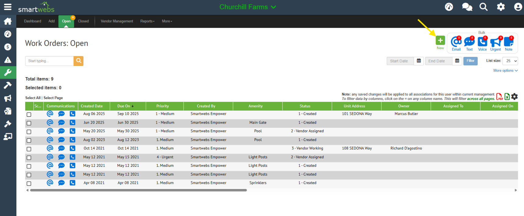 User Guide - Create a New Work Order