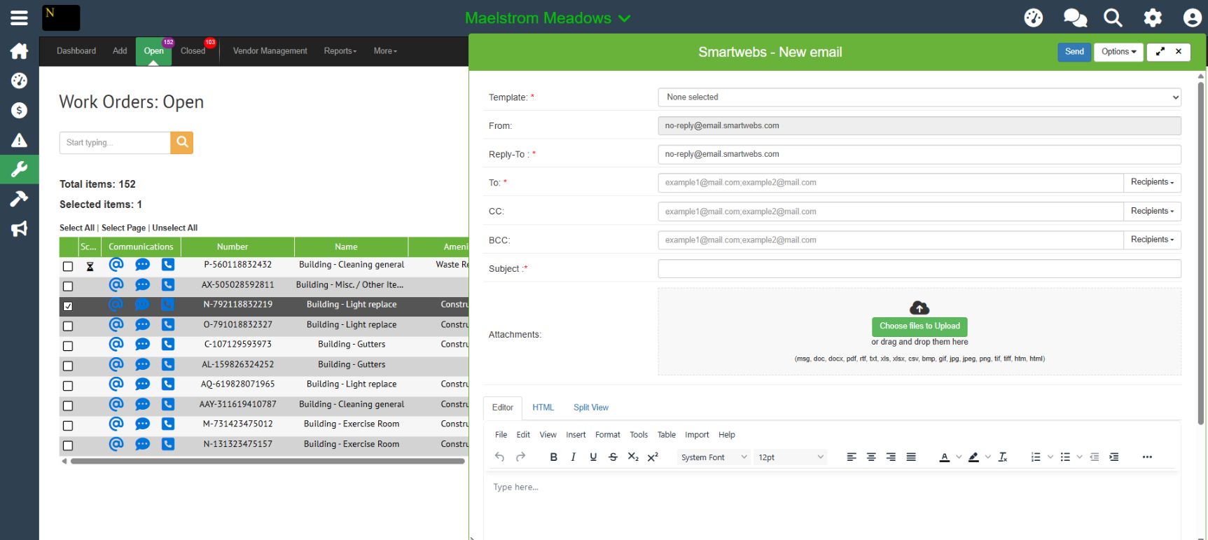 Work Order Communication Loop User Guide - Communicating About a Work Order